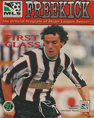 1997 Tampa Bay Mutiny Vs. NY/NJ MetroStars Major League Soccer Program MLS #FWIL • $10.50