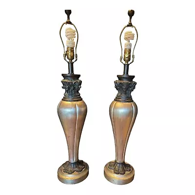 Vintage Maitland Smith Pair Of Classical Antiquity Sculpture Lamps Hand Made • $850