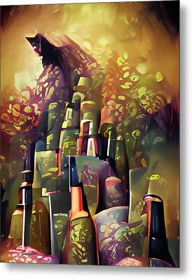 Uncorking The Wine Steampunk Vineyards By Floyd Snyder Fantasy Wine Art Print • $115