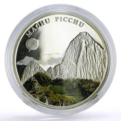 Mongolia 500 Togrog New Wonders Peru Machu Picchu Colored Proof Silver Coin 2008 • $119.88