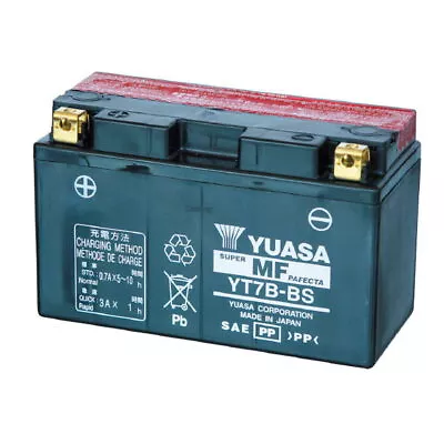 Battery Yuasa YT7B-BS Sigi. Attiv. 12V 65AH Yamaha YP Majesty Dx (5df) 250 • $208.19