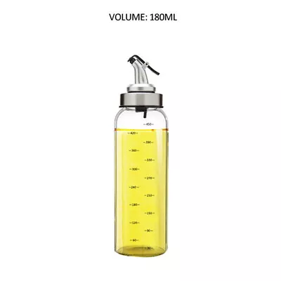 500/300/180ML Olive Oil Vinegar Pourer Dispenser Glass Bottle Kitchen Cooking UK • £6.99