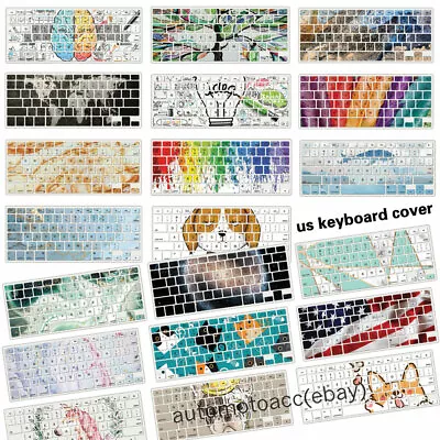 Colorful Cute Pattern Keyboard Cover For Macbook M3 Air 13 12 11 Pro 14 15 16 In • $7.99