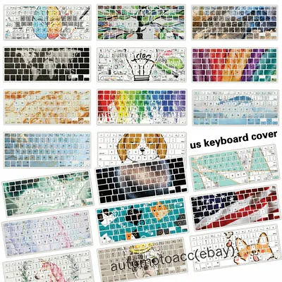 Colorful Pattern Keyboard Cover For Macbook M2 M3 Air 13 12 11 Pro 14 15 16 Inch • $6.48