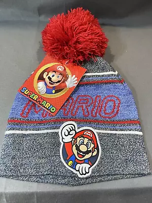 Nintendo Super Mario Bros. Embroidered Beanie Winter Hat -NWT • $9.95