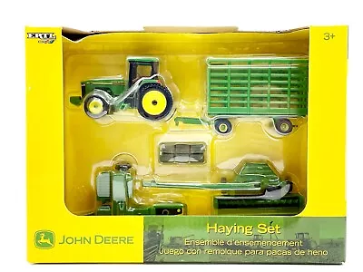 1/64 John Deere Haying Set With 8110 2WD Tractor Hay Wagon Mower & Baler • $59.95