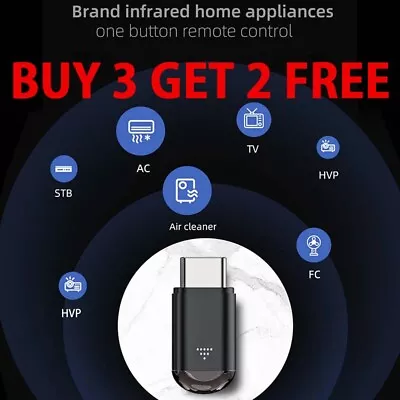 Portable Smart Phone IR Infrared Remote Control Adapter For Android APP Type C • $8.36