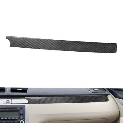 Carbon Fiber Co-pilot Dashboard Panel Cover Trim For Volkswagen Passat B6 06-10 • $16.52