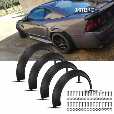 4pcs Fender Flares Wide Body Kit Wheel Arches Protector For Ford Mustang GT GTS • $109.12