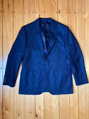 J Crew Navy Blue Ludlow Sport Coat VBC Fabric Patch Pocket Half Lined 44R EUC • $60