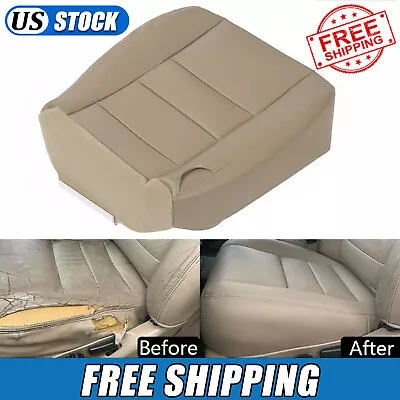 Driver Bottom Seat Cover Fit For 2002-2007 Ford F250 F350 Super Duty Lariat Tan • $23.90