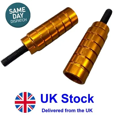 £6.49 • Buy Gold Stunt Scooter Pegs With Hardened Steel Axle Bolts (12.9) Pair