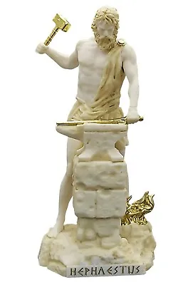 $54.90 • Buy Hephaestus Greek Olympian God Of Fire Statue Sculpture Figure 8.66 Inches