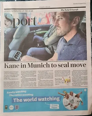 The Daily Telegraph Sports Supplement  - 12th August 2023 - Harry Kane To Munich • £0.99