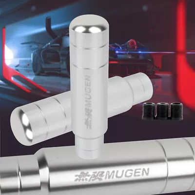 MUGEN Aluminum CHROME Universal Gear Shift Knob Shifter Lever Head • $10.88