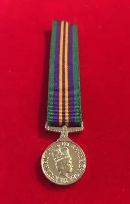 Accumulated Campaign Service Medal ACSM 2011 Miniature With 6” Ribbon • £5.99