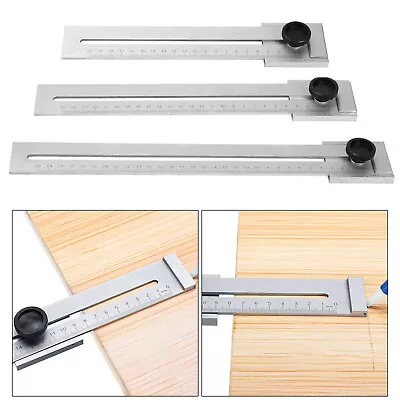 Precision Marking Ruler Parallel Ruler Marker Straight Ruler Gauge Woodworking • £20.48