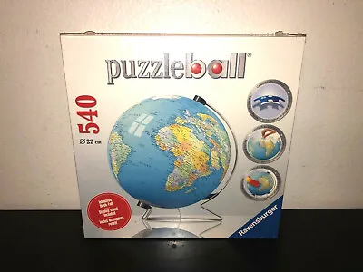 Ravensburger Puzzleball World Globe Puzzle W/ Display Stand - 540 Pieces • $48.08