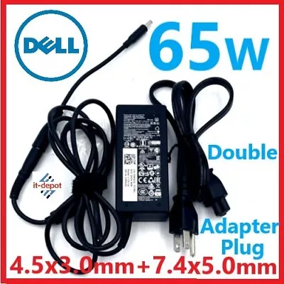 $11.99 • Buy OEM Dell Inspiron 11 13 14 15 17 3000 5000 7000 AC Adapter Charger 65W 4.5mm Tip