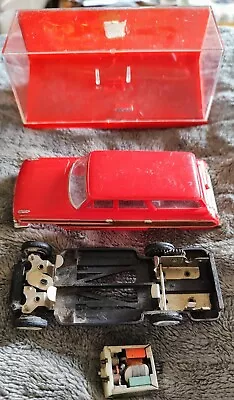 1967 IDEAL MOTORIFIC 1:43 SCALE RED COUNTRY SQUIRE SLOT CAR W/CASE • $39.99