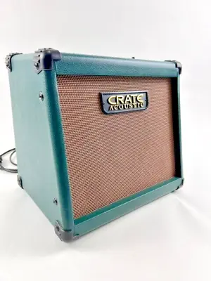 Vtg Crate Acoustic CA10 Amplifier - Forest Green - Good Working Condition • $75