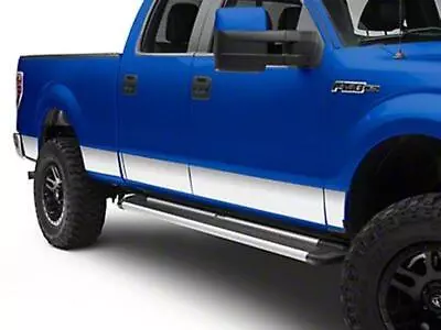 ROCKER PANEL12-PC 5.5  WIDE All Stainless FORD F-150 SUPER CREW SHORT BED 01-03 • $263.95