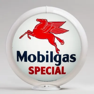 Mobilgas Special 13.5  In White Plastic Body (G149) FREE US SHIPPING • $175