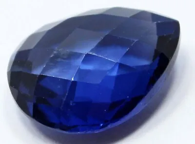 $19.99 • Buy 13.00 Ct. Natural Ceylon Royal Blue Sapphire Pear Cut Unheated Gemstone