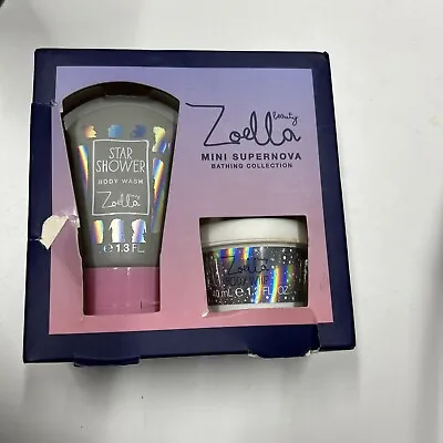 Zoella Mini Supernova Bathing Collection Mini Body Wash & Whip Damaged Box • £10