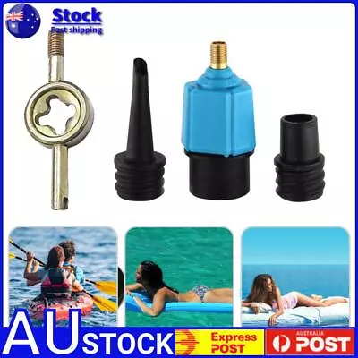 Air Valve Adapter Inflatable Sup Pump Adaptor For Kayaking Dinghy Pontoon Boat • $10.37