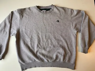 CHAMPION Mens Sweatshirt Grey XL Distressed • £14.99