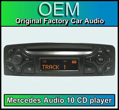 Mercedes C-Class Audio 10 CD Player Merc W203 Car Stereo + Radio Code • $99.46