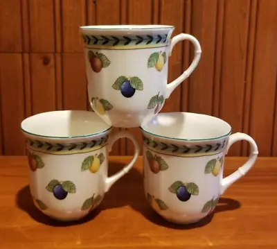 VILLEROY & BOCH French Garden Fleurence Coffee Tea Mug 8 Oz Set Of 3 • $35