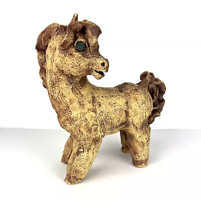 Vtg Pottery Horse California Artist Mary Fortna Mid Century Sculpture 10in • $95