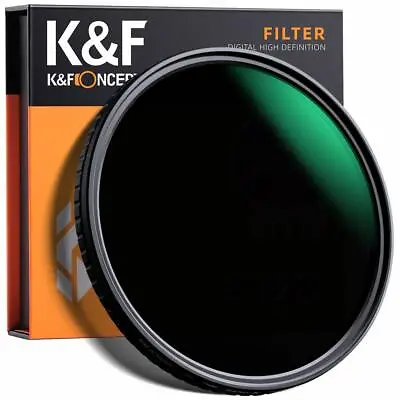 K&F Concept ND8-ND128 Variable Filter 58/62/67/72/77/82mm Multi-coated NANO-X HD • $91.19