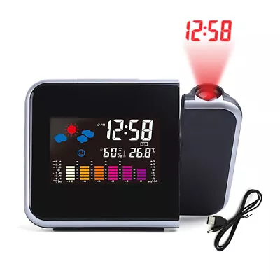 £8.99 • Buy Smart Alarm Clock Digital LED Projector Temperature Time Projection LCD Display