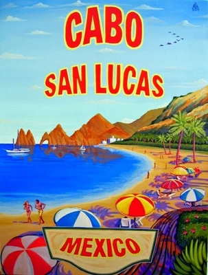 $9.99 • Buy Cabo San Lucas Vintage Travel Poster. Mexico