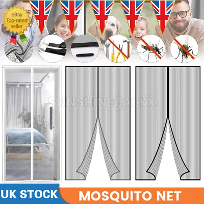 £6.99 • Buy Magnetic Insect Magic Door Net Screen Bug Mosquito Fly Insect Curtain Mesh Guard