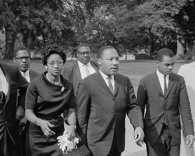 8x10 B&W Art Print 1965 Dr. Martin Luther King Jr. With Cabinet Meeting • $8.95