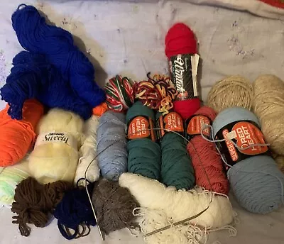 Mixed Lot Of Vintage Yarn Some New Some Used. • $14.99