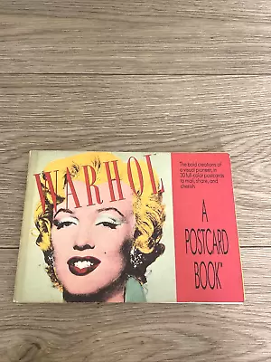 Vintage Warhol  A Postcard Book  Marilyn Monroe  Andy Warhol Artwork 25 Postcard • $29