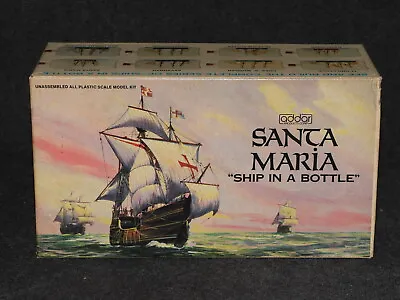 Addar Model Kit Navy 1975 Ship In A Bottle Santa Maria MIB • $28.69