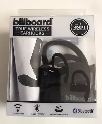 Billboard Wireless Earbuds With Controllers & Mic Black￼ ￼/ ￼NIB • $12