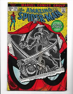 Amazing Spider-man 113 - F- 5.5 - 1st App Hammerhead - Doctor Octopus (1972) • £36.19