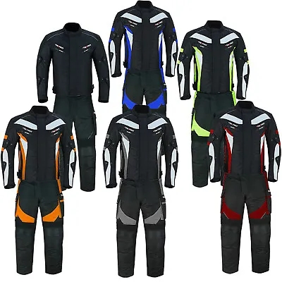 Men Motorcycle Motorbike Suit Armoured Jacket Trouser Waterproof Racing Suits • £99.99