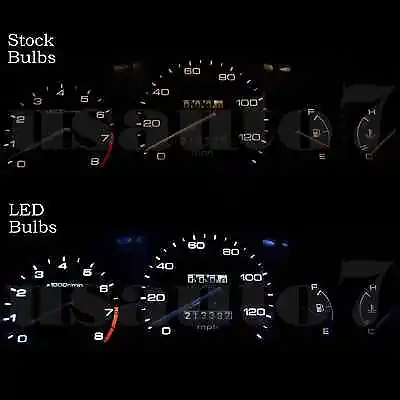 Dash Instrument Cluster Gauge WHITE LED LIGHT KIT Fit 96-00 Honda Civic 6th Gen  • $12.99