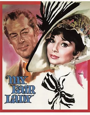 My Fair Lady Audrey Hepburn Rex Harrison Classic Poster Print 8 X 10 15/16 In • $14.99