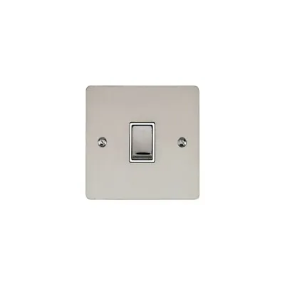 Heritage Brass T05.800.SNW - 10amp 1 Gang 2 Way Flat Plate Switch • £14.50