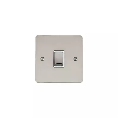Heritage Brass T05.800.SNW - 10amp 1 Gang 2 Way Flat Plate Switch • £14.50