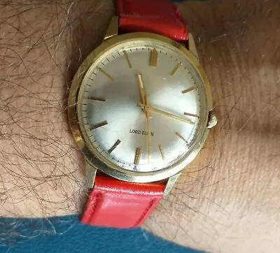 Lord Elgin14K Solid Gold Men's 1960s Manual Watch. 12M Warranty Watch Box • £649.99